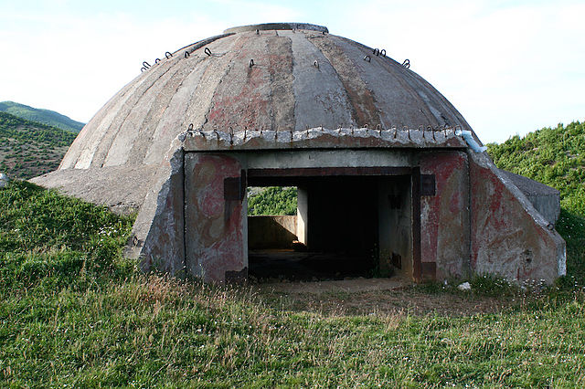 albania's concrete bunkers