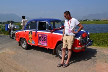 India's Cup Travel Scientists Hindustan Ambassador wacky race in India