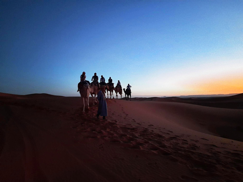 Camel ride Sahara Moroccan Escapade