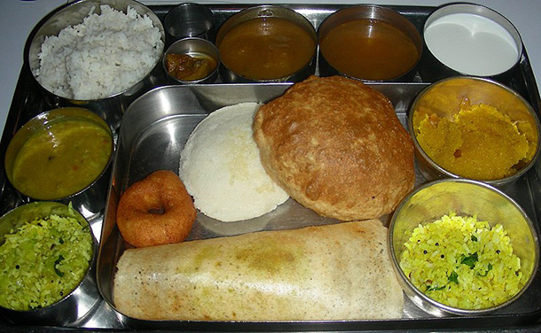 South indian thali culinary yguide india