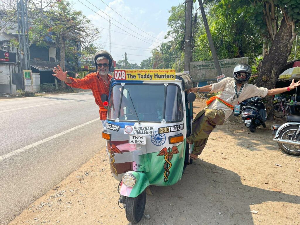 rickshaw challange malabar rampage people with rickshaw