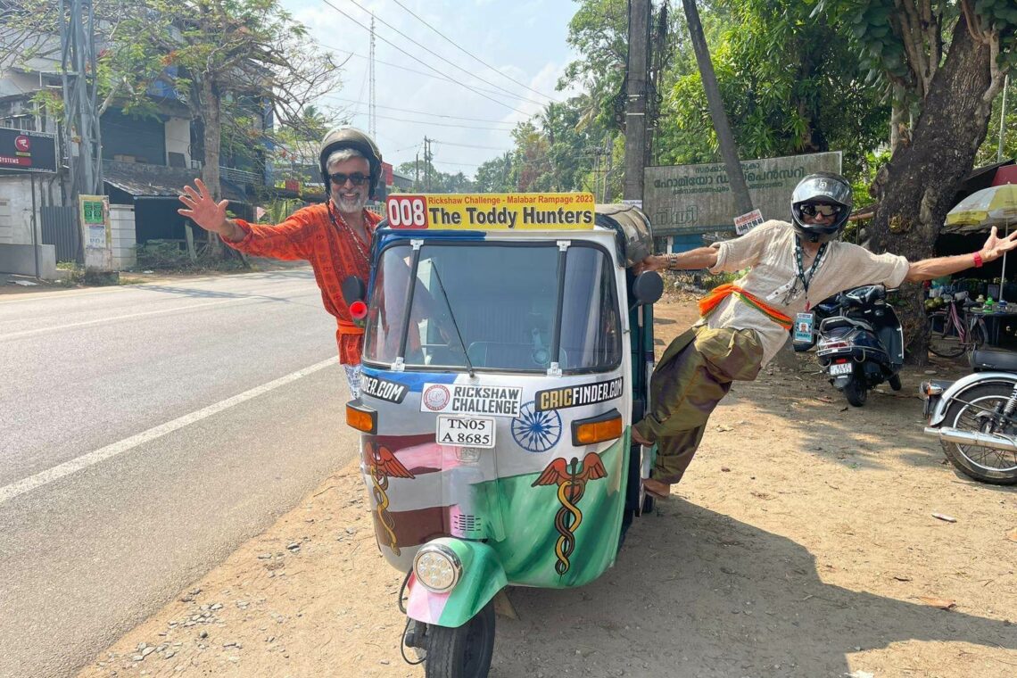 rickshaw challange malabar rampage people with rickshaw